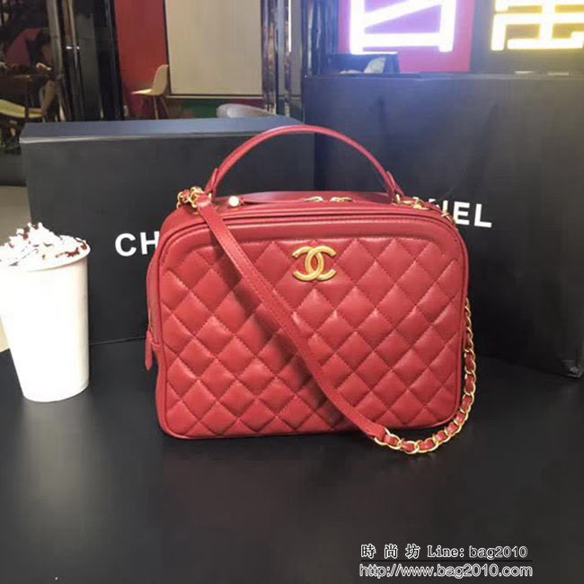 香奈兒CHANEL 57906 正品開發2018新款化妝包手提肩背鏈條包 DSC2106